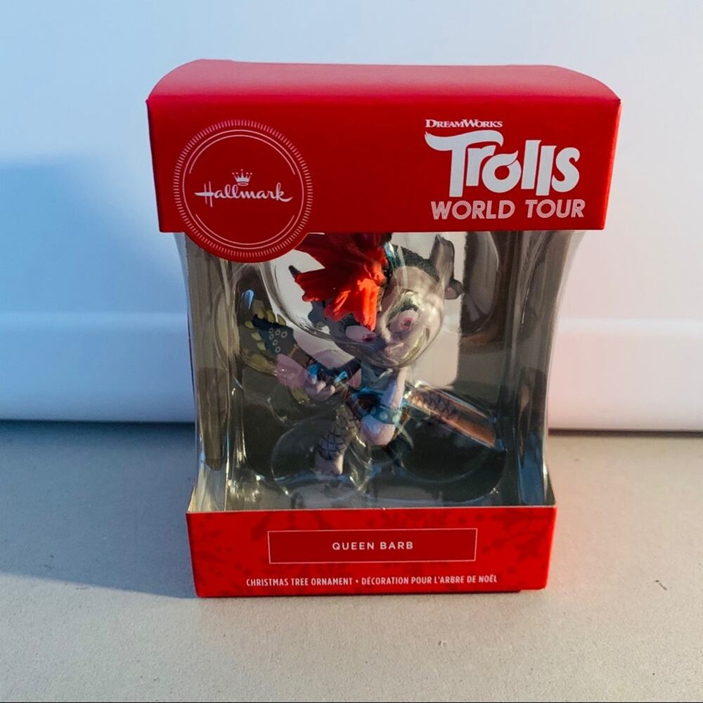 NEW IN BOX Hallmark Trolls World Tour Queen Barb Christmas Ornament One Size - Picture 2 of 7